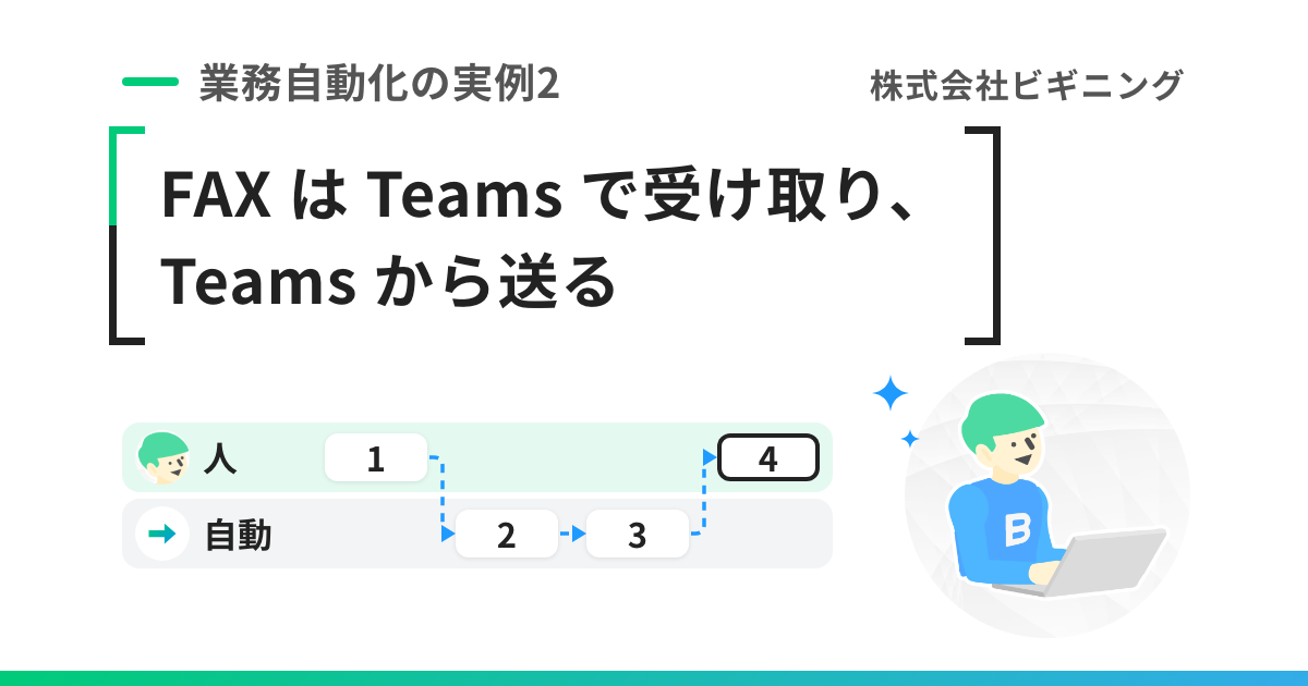 FAX は Teams で受け取り、Teams から送る——Teams と SharePoint で FAX を受信・送信する社内の仕組み