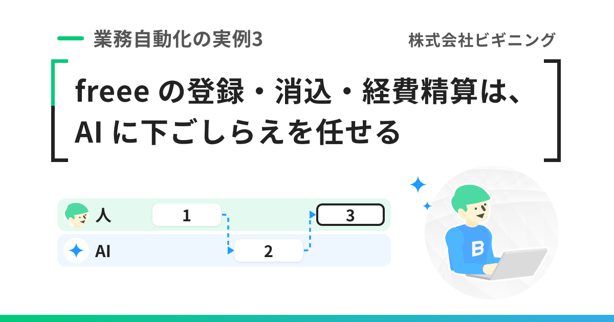 freee の登録・消込・経費精算は、AI に下ごしらえを任せる——freee 会計の作業を AI が準備し、人が確かめて確定する使い方